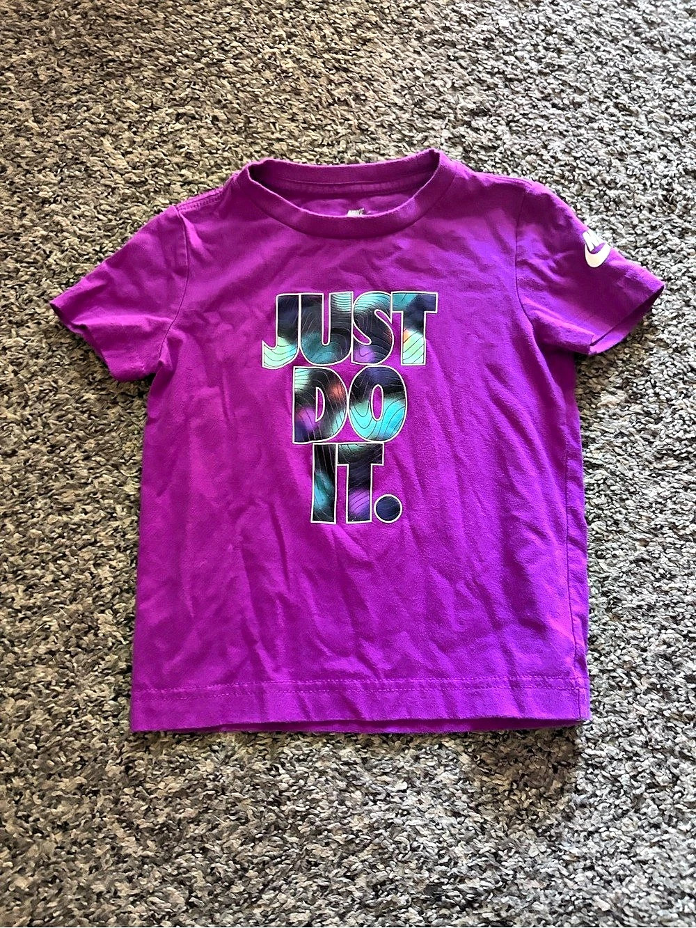 Nike Just Do It Purple Graphic T-Shirt 2T